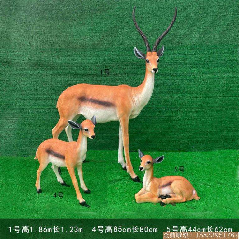 玻璃钢鹿雕塑生产厂家，景观动物鹿雕塑