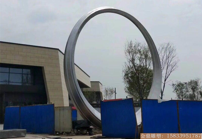 不锈钢圆环雕塑 大型圆环雕塑